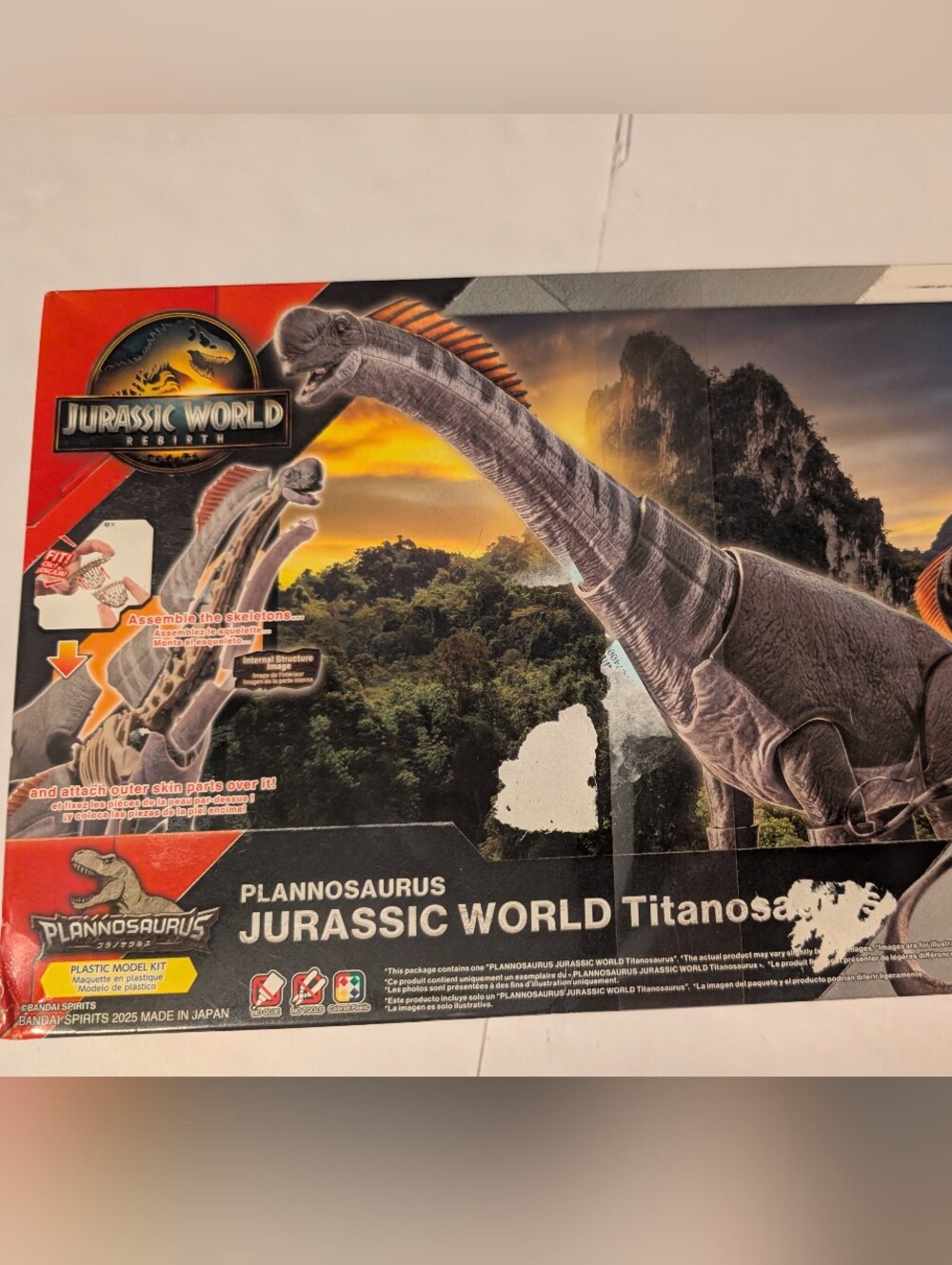 Plannosaurus Titanosaur Kids Snap Together Model - Gray
